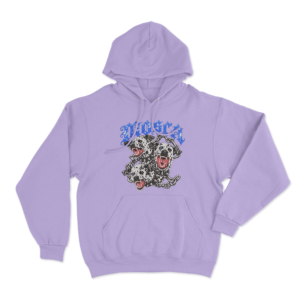 Mosca Chained Hellhounds Unisex Hoodie Purple Mosca Chained Hellhounds Unisex Hoodie Purple